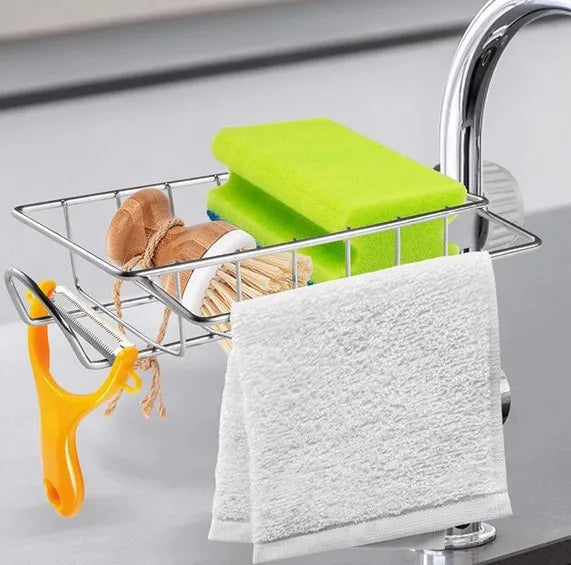 Sponge Holder & Sink Organizer | Kitchen Faucet