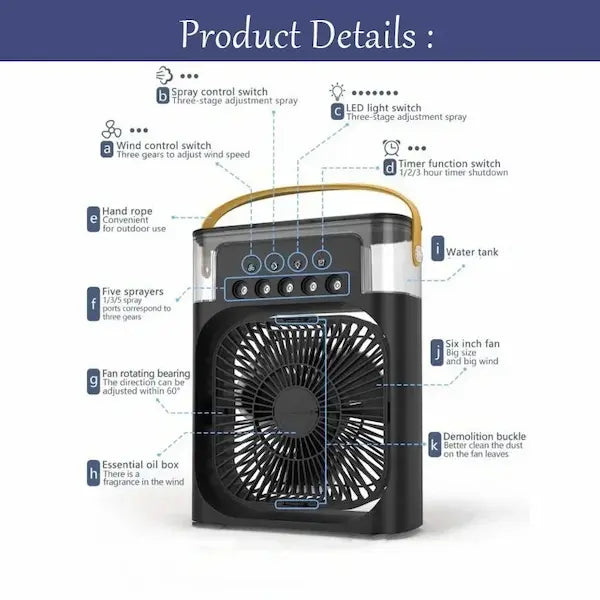 2-in-1 Misting Fan & Air Cooler