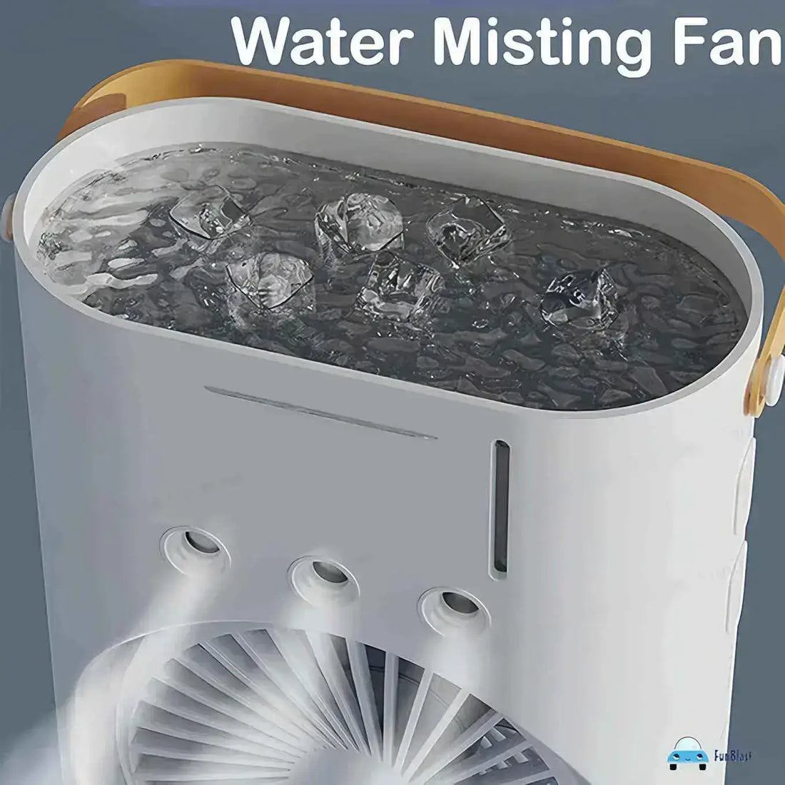 2-in-1 Dual Misting Fan & Air Cooler | Portable Humidifier